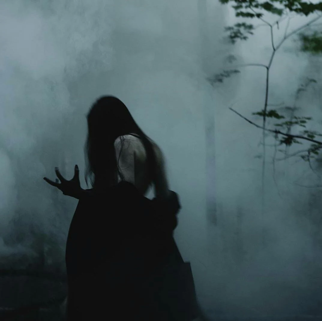 A figure in fog